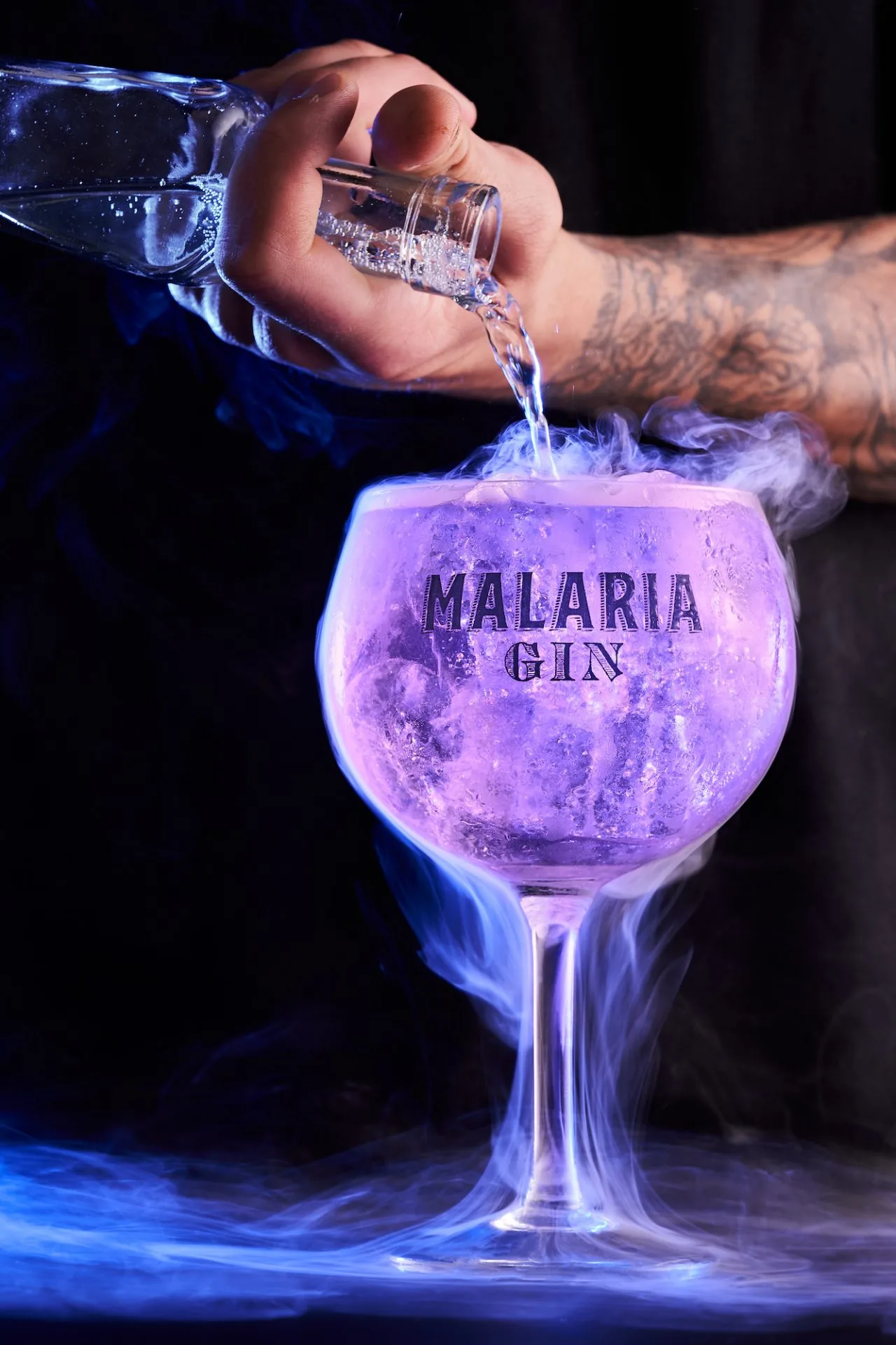 Malaria servido — el cambio de color