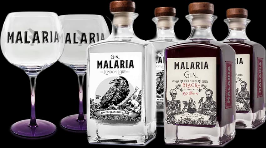 2 COPONES REGALO + 2 Malaria Gin London Dry + 2 Malaria Gin Black