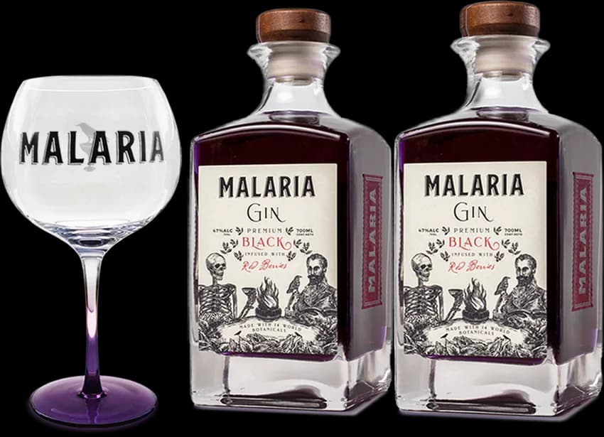 Malaria Gin Black X 2 Bottles