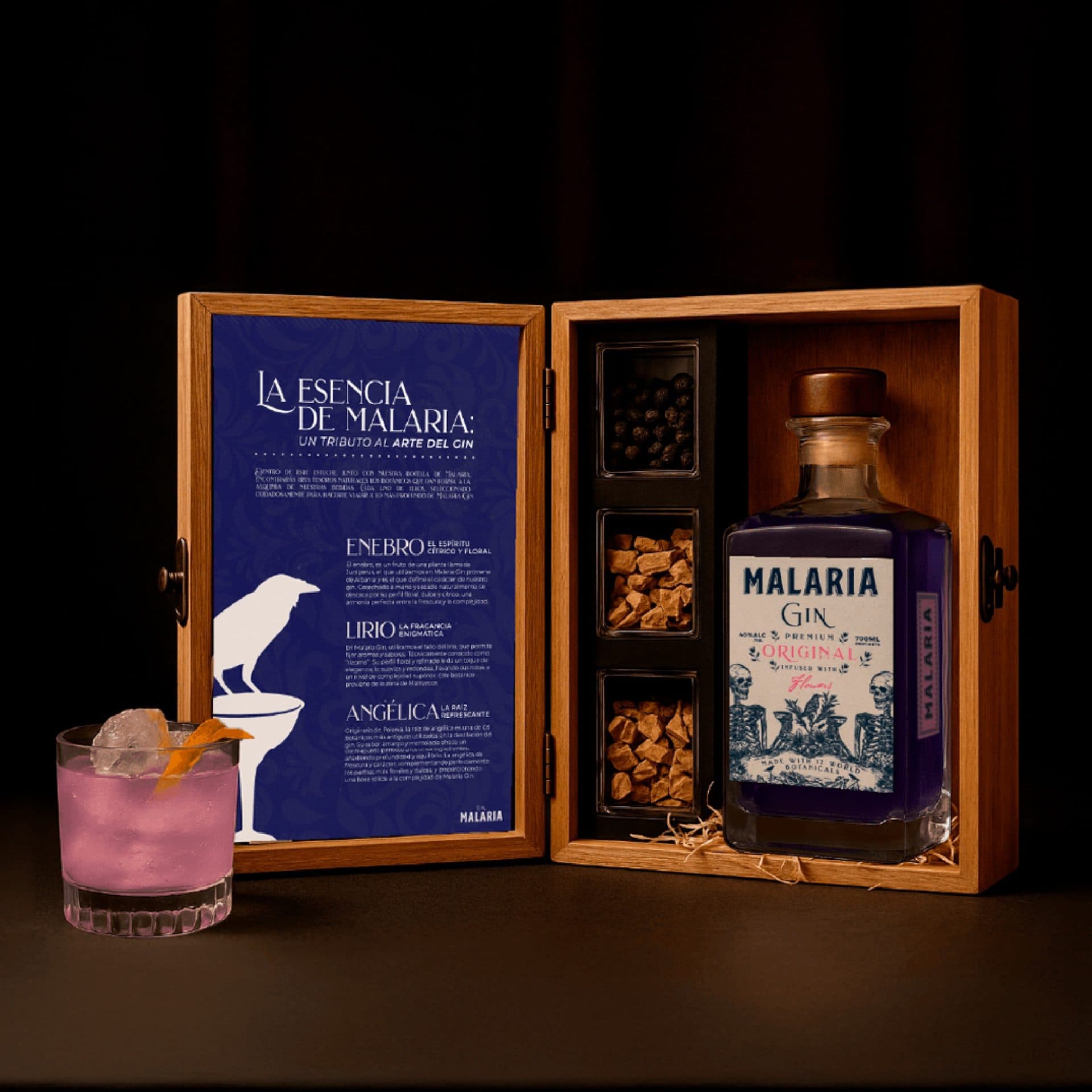 Botella Original + Estuche Madera + Botánicos